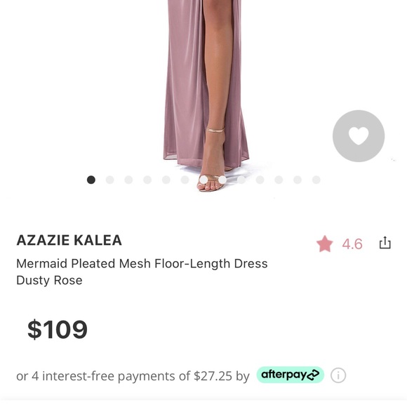 Azazie Kalea - DUSTY ROSE SIZE 4 - Picture 13 of 15